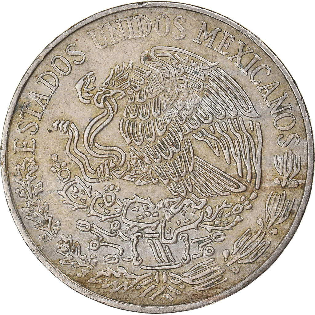 Moeda, México, 5 Pesos, 1972, Mexico City, EF(40-45), Cobre-níquel, KM:472