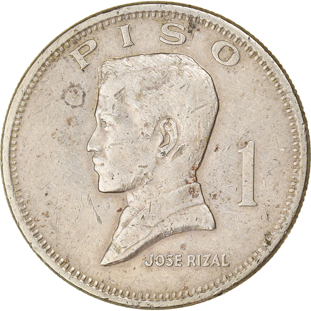 Coin, Philippines, Piso, 1974, EF(40-45), Copper-Nickel-Zinc, KM:203