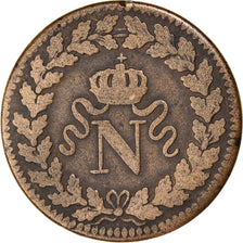 Coin, France, Napoléon I, Decime, 1815, Strasbourg, VF(20-25), Bronze, KM:700