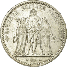 Munten, Frankrijk, Hercule, 5 Francs, 1872, Paris, ZF+, Zilver, KM:820.1
