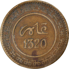 Coin, Morocco, 'Abd al-Aziz, 10 Mazunas, 1902/AH1320, Berlin, EF(40-45), Bronze