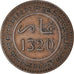 Moneda, Marruecos, 'Abd al-Aziz, 10 Mazunas, 1902/AH1320, Berlin, MBC, Bronce