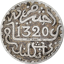 Moeda, Marrocos, 'Abd al-Aziz, 1/10 Rial, Dirham, 1902/AH1320, bi-England