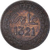 Coin, Morocco, 'Abd al-Aziz, 2 Mazunas, 1903/AH1321, Paris, VF(30-35), Bronze