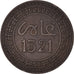 Coin, Morocco, 'Abd al-Aziz, 5 Mazunas, 1321, Paris, EF(40-45), Bronze, KM:16.3