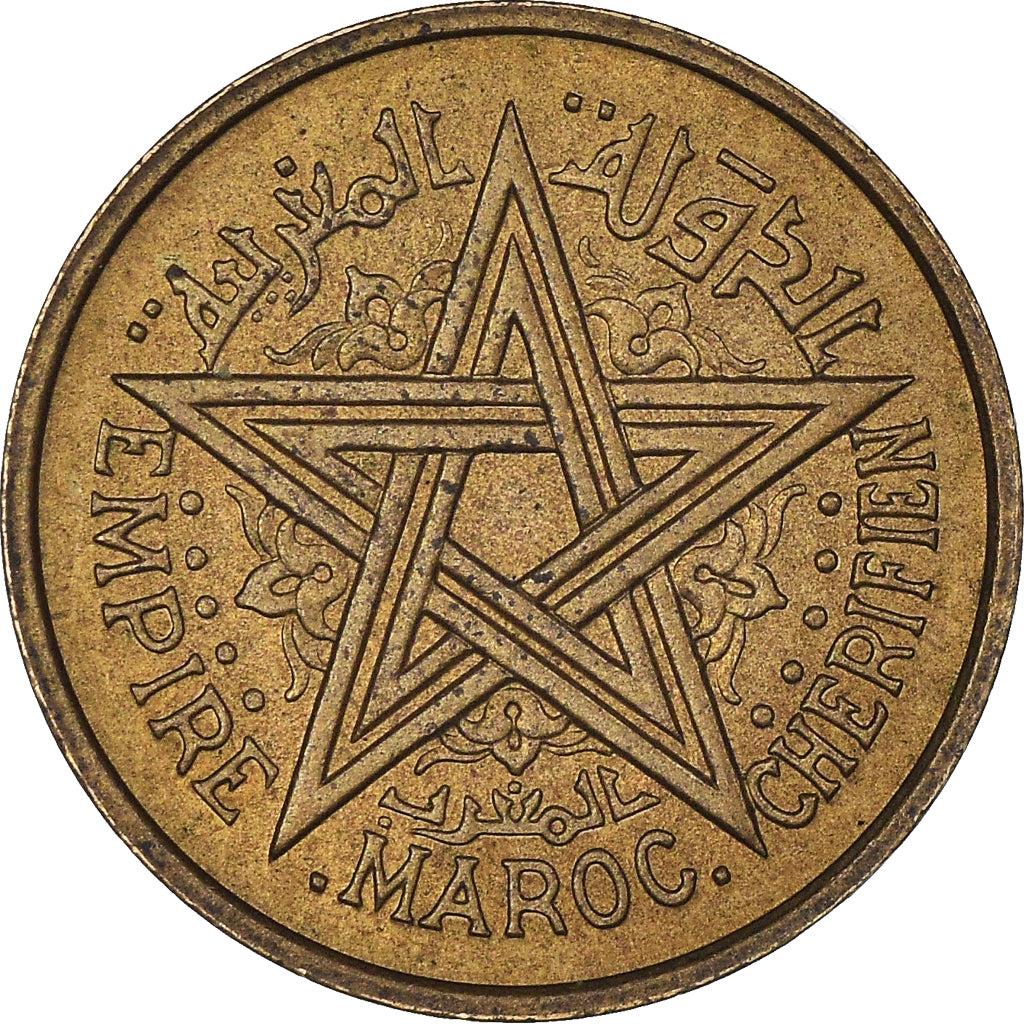 Coin, Morocco, Mohammed V, 50 Centimes, AH 1364/1945, Paris, AU(50-53)