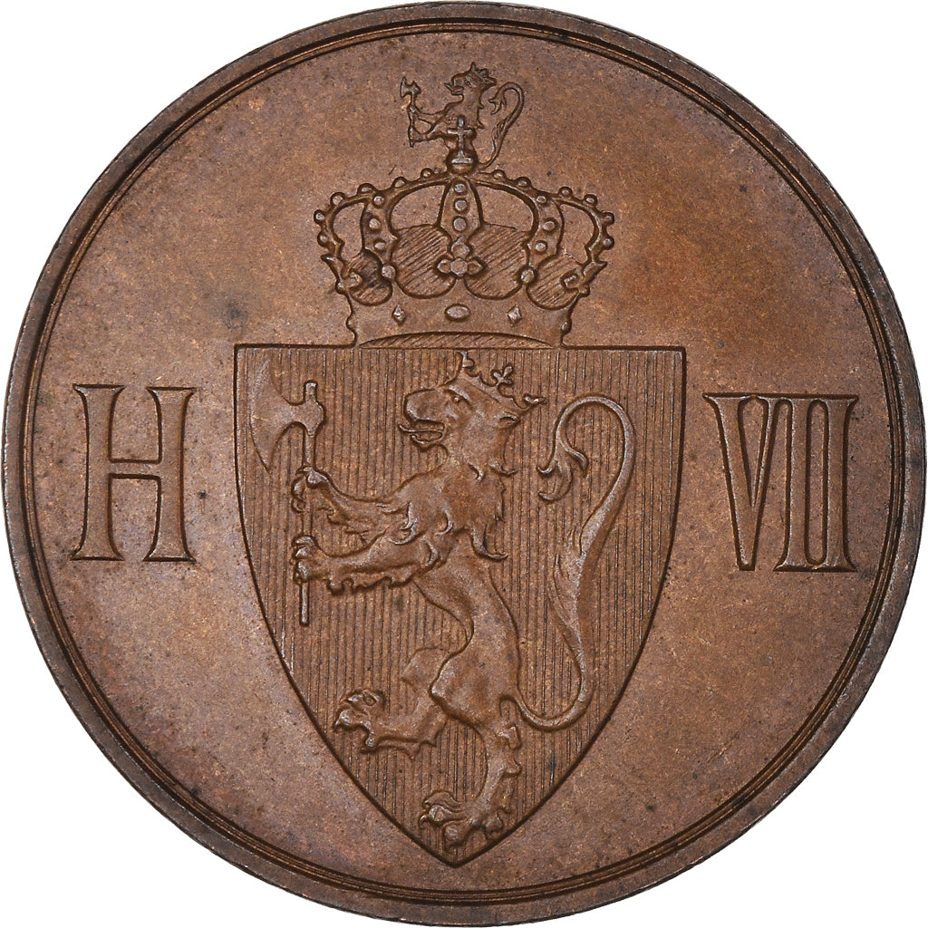 Münze, Norwegen, Haakon VII, 5 Öre, 1907, VZ, Bronze, KM:364