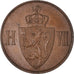 Münze, Norwegen, Haakon VII, 5 Öre, 1907, VZ, Bronze, KM:364
