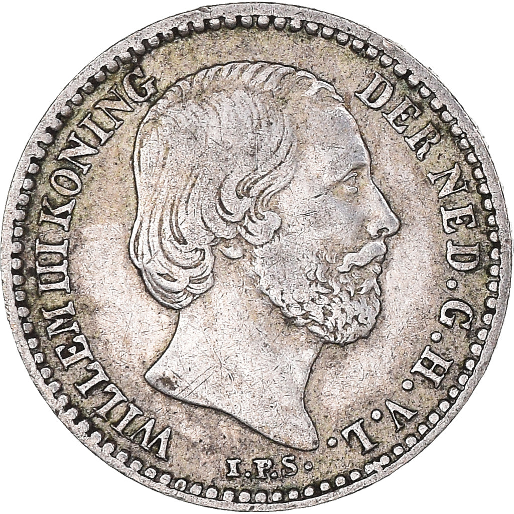 Coin, Netherlands, William III, 10 Cents, 1880, EF(40-45), Silver, KM:80