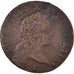 Moneda, Francia, Louis XV, 1/2 Sol, 1720, Reims, BC, Cobre, KM:451.8