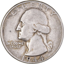 Coin, United States, Washington, Quarter, 1944, Philadelphia, VF(30-35), Silver