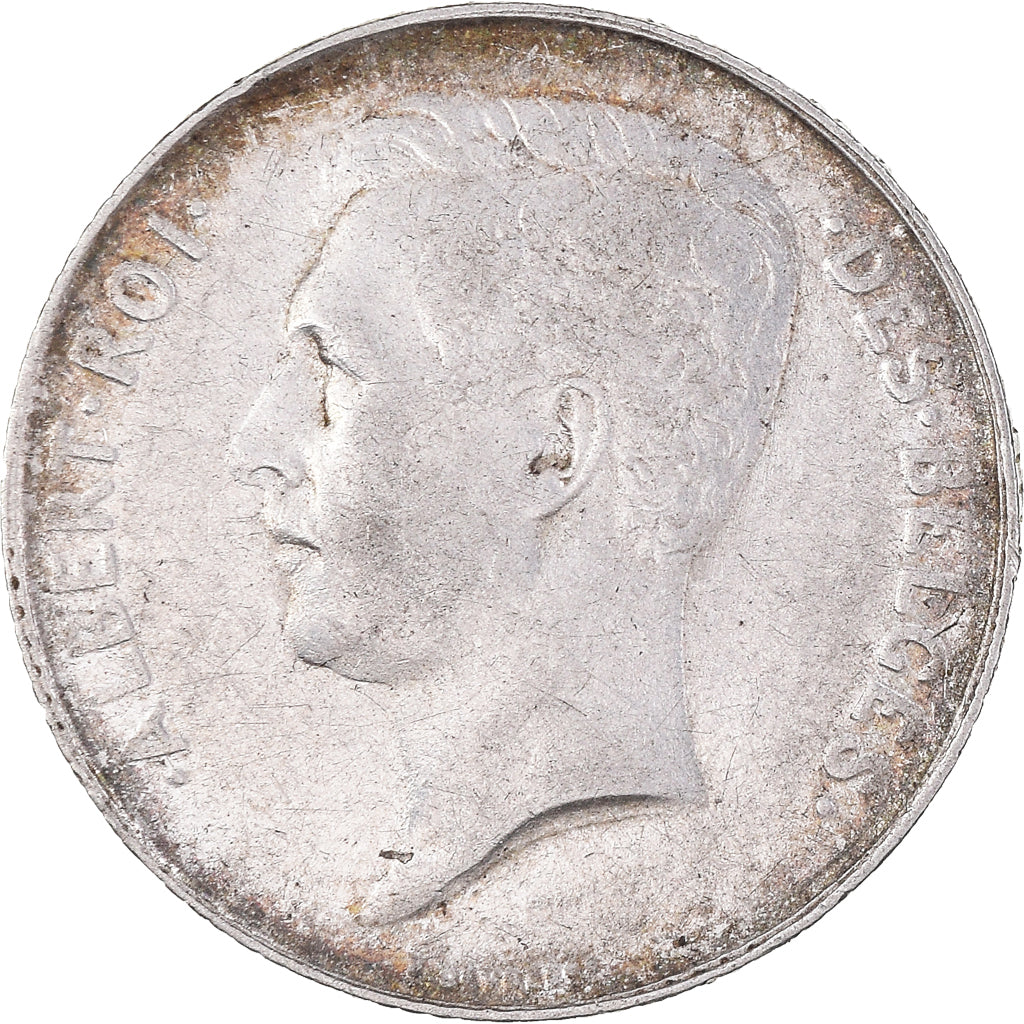 Moneta, Belgio, Albert I, Franc, 1912, BB, Argento, KM:72
