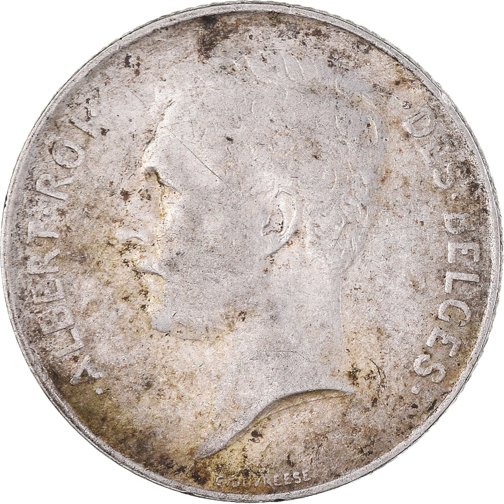 Coin, Belgium, Albert I, Franc, 1914, EF(40-45), Silver, KM:72