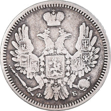 Munten, Rusland, Nicholas I, 10 Kopeks, Grivennik, 1857, Saint-Petersburg, ZF