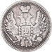 Munten, Rusland, Nicholas I, 10 Kopeks, Grivennik, 1857, Saint-Petersburg, ZF