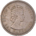 Moneda, Hong Kong, Elizabeth II, Dollar, 1960, Heaton, MBC, Cobre - níquel
