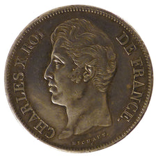 FRANCE, Charles X, 5 Francs, 1830, Paris, KM #728.1, AU(50-53), Silver, Gadoury.
