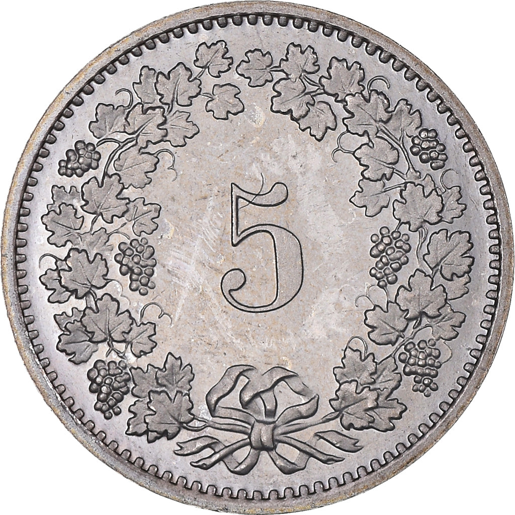 Moneda, Suiza, 5 Rappen, 1979, Bern, Proof, SC, Cobre - níquel, KM:26