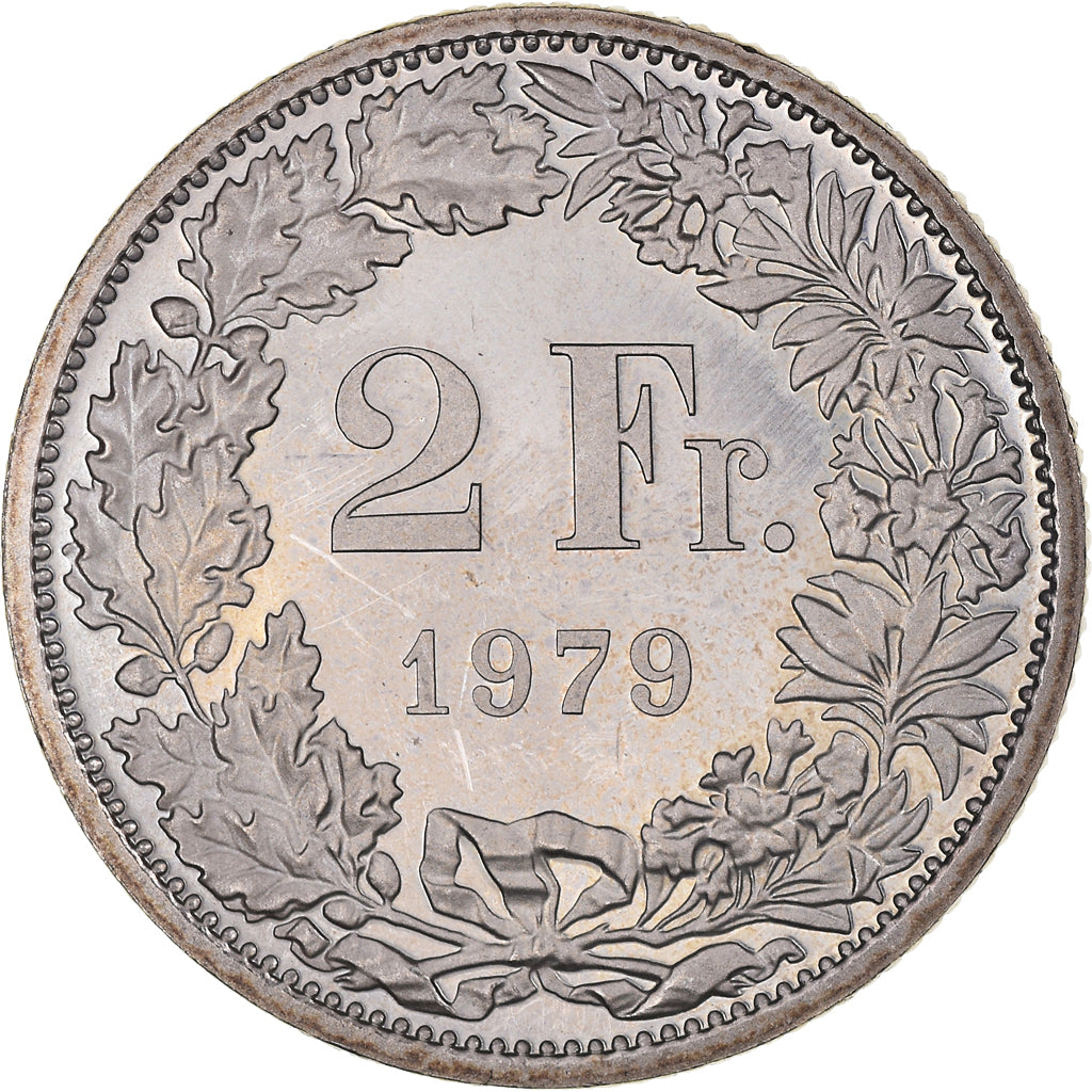 Moneda, Suiza, 2 Francs, 1979, Bern, Proof, SC, Cobre - níquel, KM:21a.1