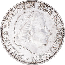 Münze, Niederlande, Juliana, Gulden, 1956, SS+, Silber, KM:184
