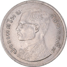 Moneta, Thailandia, Rama IX, Baht, BE2520(1977), BB+, Rame-nichel, KM:110