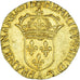 Monnaie, France, Henri IV, Écu d'or au soleil, 1591, Compiègne, SUP, Or