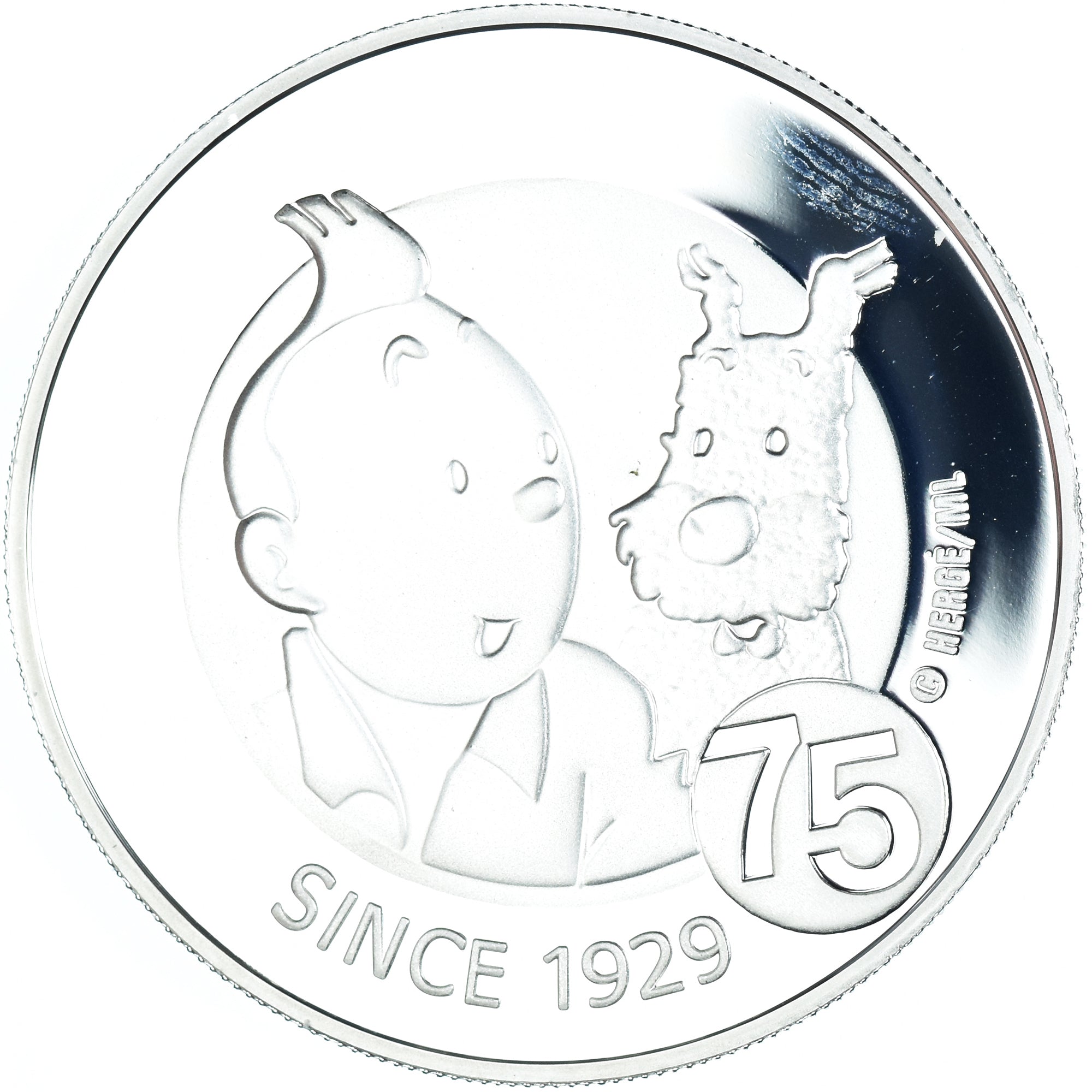 Belgique, 10 Euro, TINTIN HERGE, 2004, Proof, FDC, Argent, KM:236