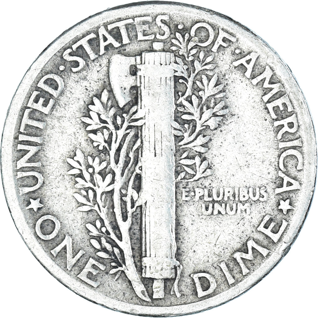 Coin, United States, Mercury, Dime, 1944, Philadelphia, VF(30-35), Silver