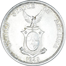 Coin, Philippines, 50 Centavos, 1945, San Francisco, AU(55-58), Silver, KM:183