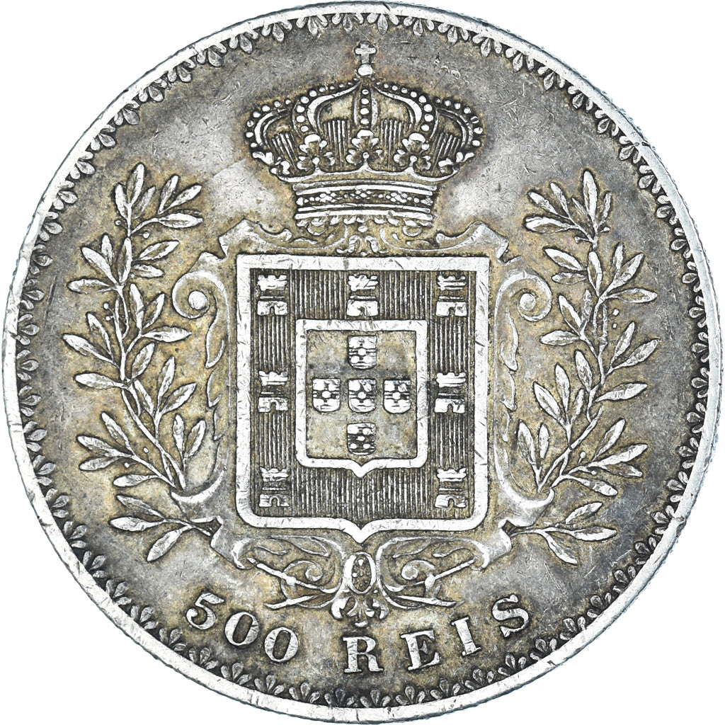 Monnaie, Portugal, Carlos I, 500 Reis, 1892, TTB+, Argent, KM:535
