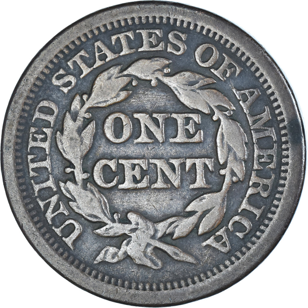 Munten, Verenigde Staten, Braided Hair Cent, Cent, 1849, Philadelphia, ZF