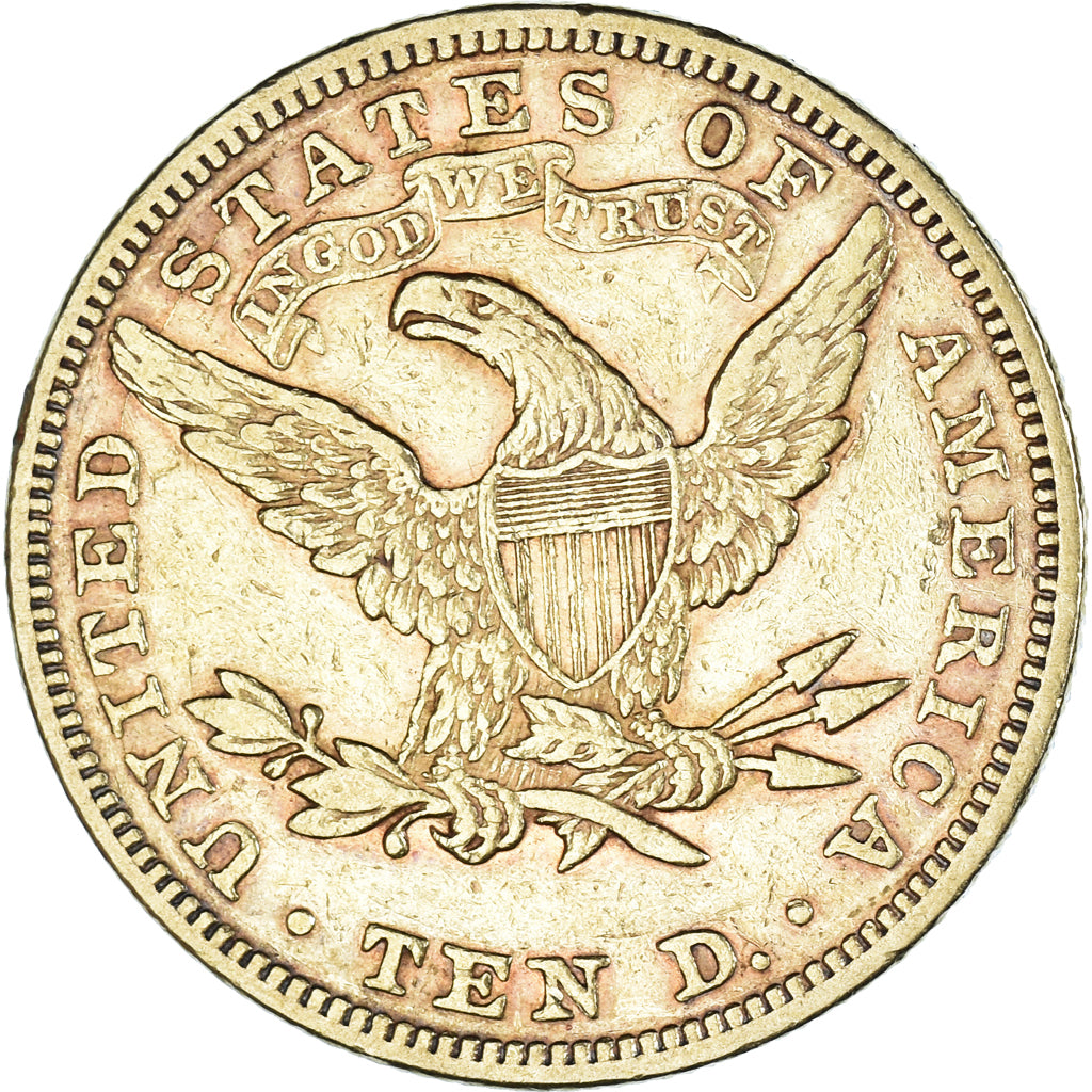 Coin, United States, Coronet Head, $10, Eagle, 1890, Philadelphia, EF(40-45)