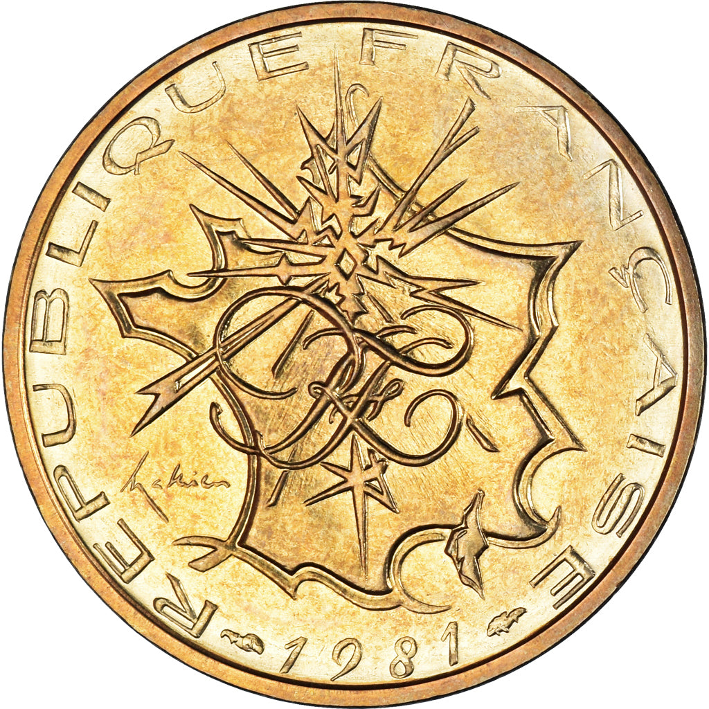 Münze, Frankreich, Mathieu, 10 Francs, 1981, Paris, Tranche A, STGL