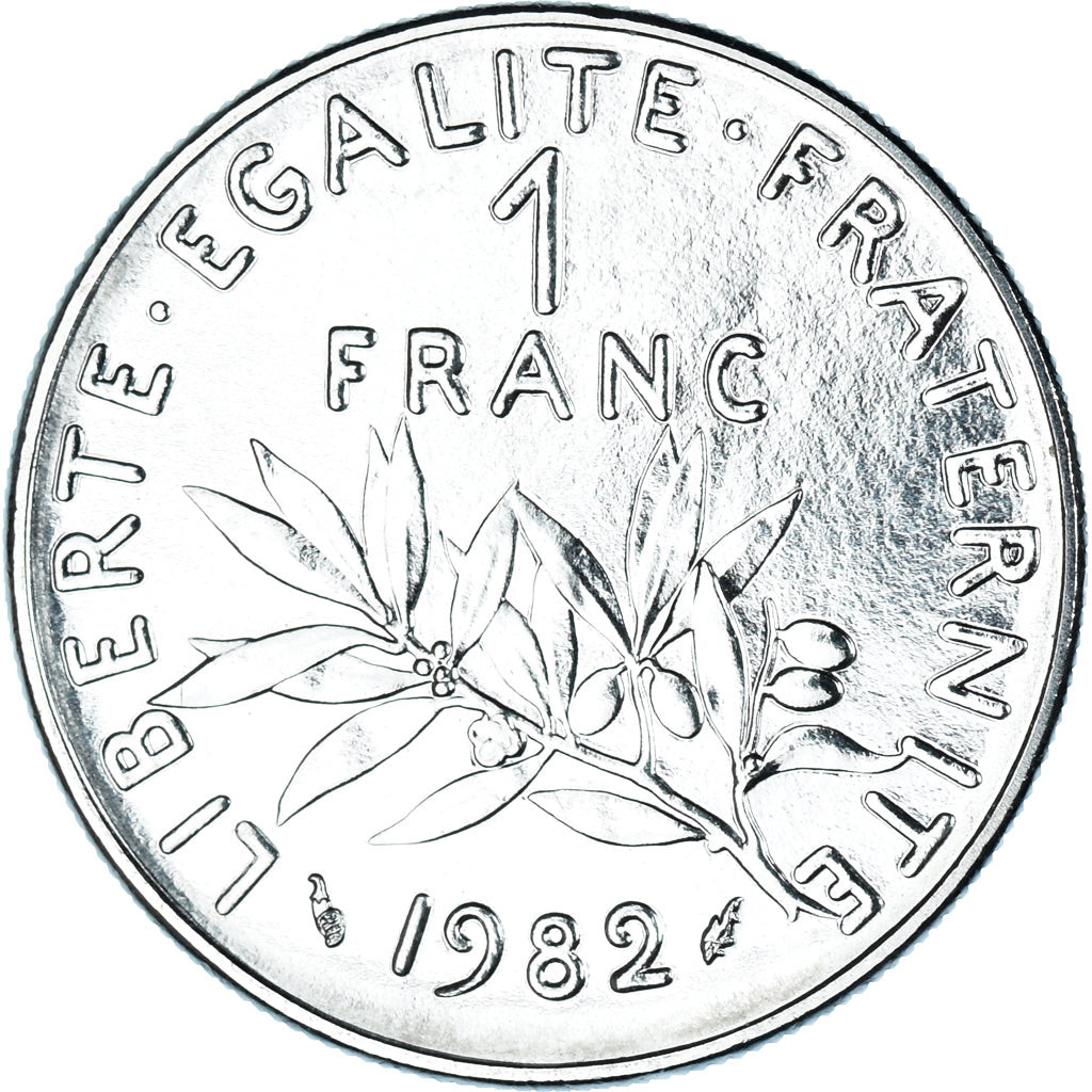 Moneta, Francja, Semeuse, Franc, 1982, Paris, MS(65-70), Nikiel, KM:925.1
