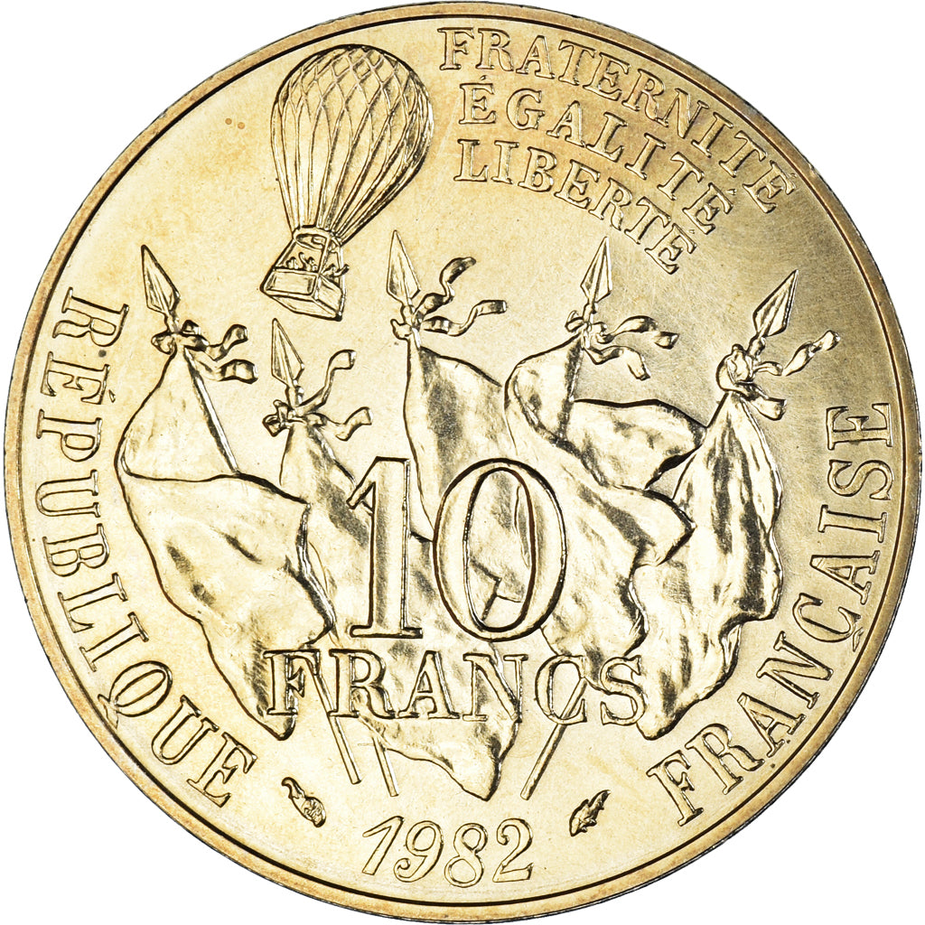 Münze, Frankreich, Gambetta, 10 Francs, 1982, Paris, STGL, Nickel-Bronze