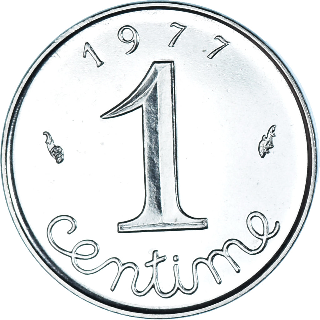 Coin, France, Épi, Centime, 1977, Paris, MS(65-70), Stainless Steel, KM:928