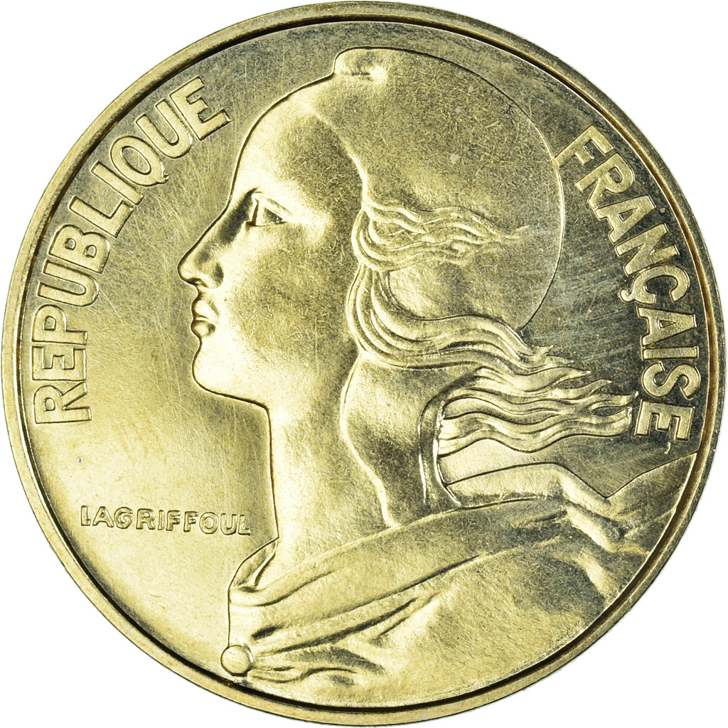Coin, France, Marianne, 20 Centimes, 1977, Paris, MS(65-70), Aluminum-Bronze