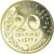 Munten, Frankrijk, Marianne, 20 Centimes, 1977, Paris, FDC, Aluminum-Bronze