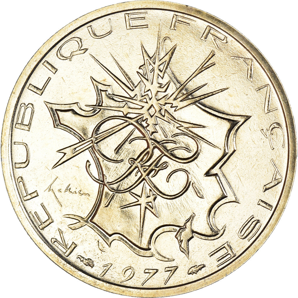Münze, Frankreich, Mathieu, 10 Francs, 1977, Paris, Tranche A, STGL
