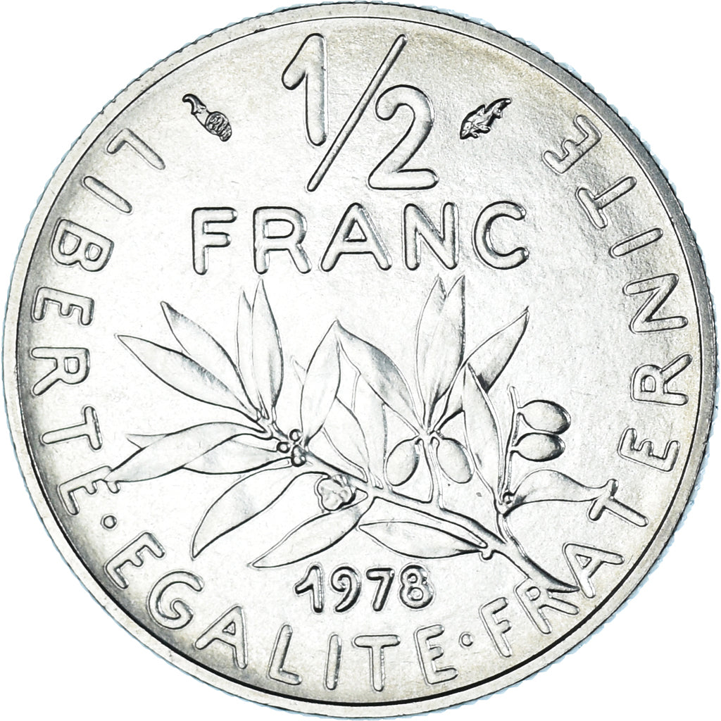 Monnaie, France, Semeuse, 1/2 Franc, 1978, Paris, FDC, Nickel, Gadoury:429