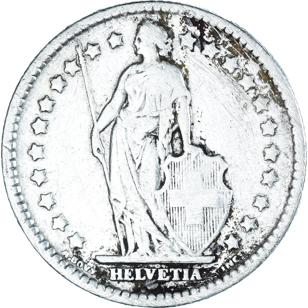 Moneta, Szwajcaria, Franc, 1911, Bern, VF(30-35), Srebro, KM:24