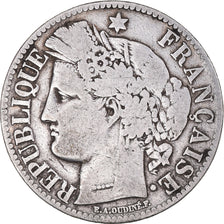 Coin, France, Cérès, 2 Francs, 1871, Paris, VF(30-35), Silver, KM:817.1