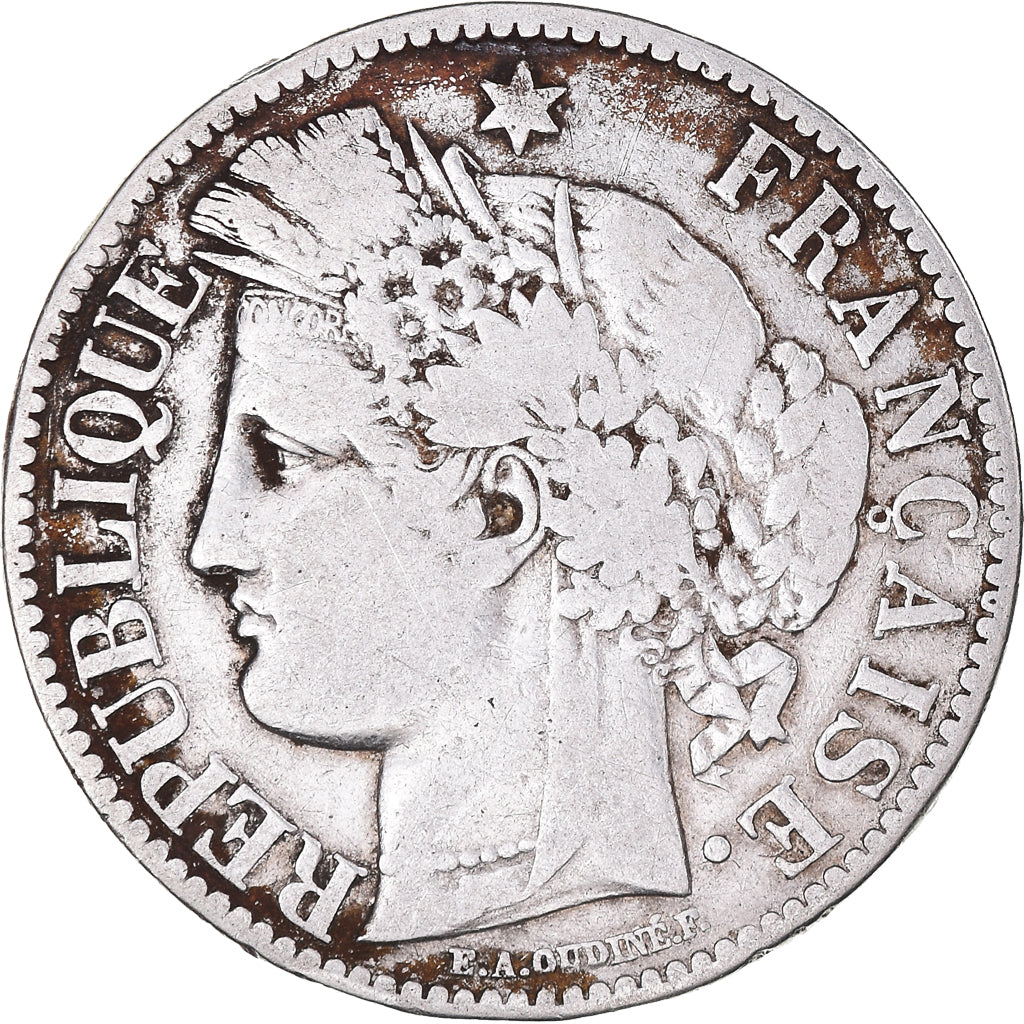Monnaie, France, Cérès, 2 Francs, 1871, Paris, TB+, Argent, Gadoury:530