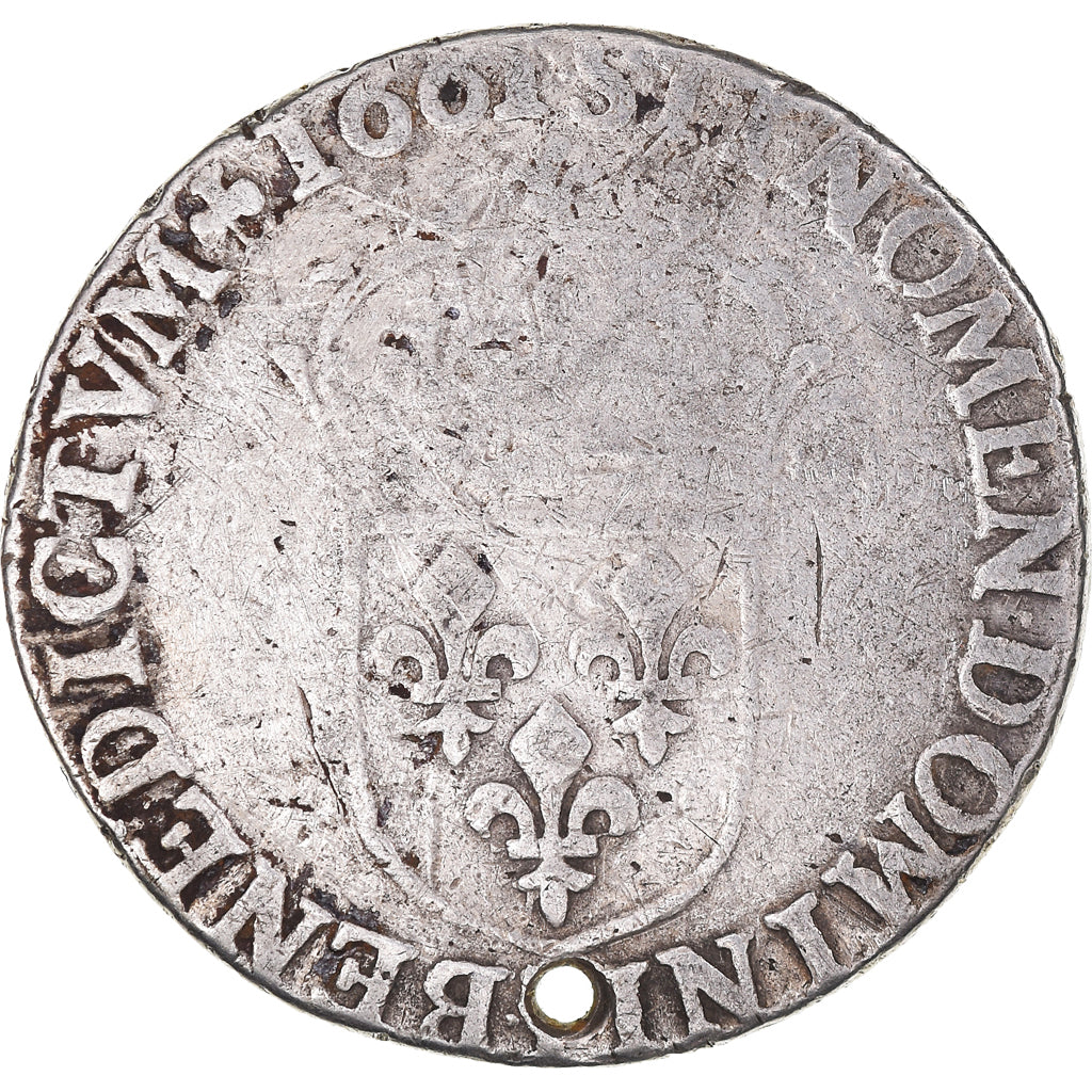 Moneta, Francia, Louis XIV, 1/2 Écu au buste juvénile, 1661, MB, Argento