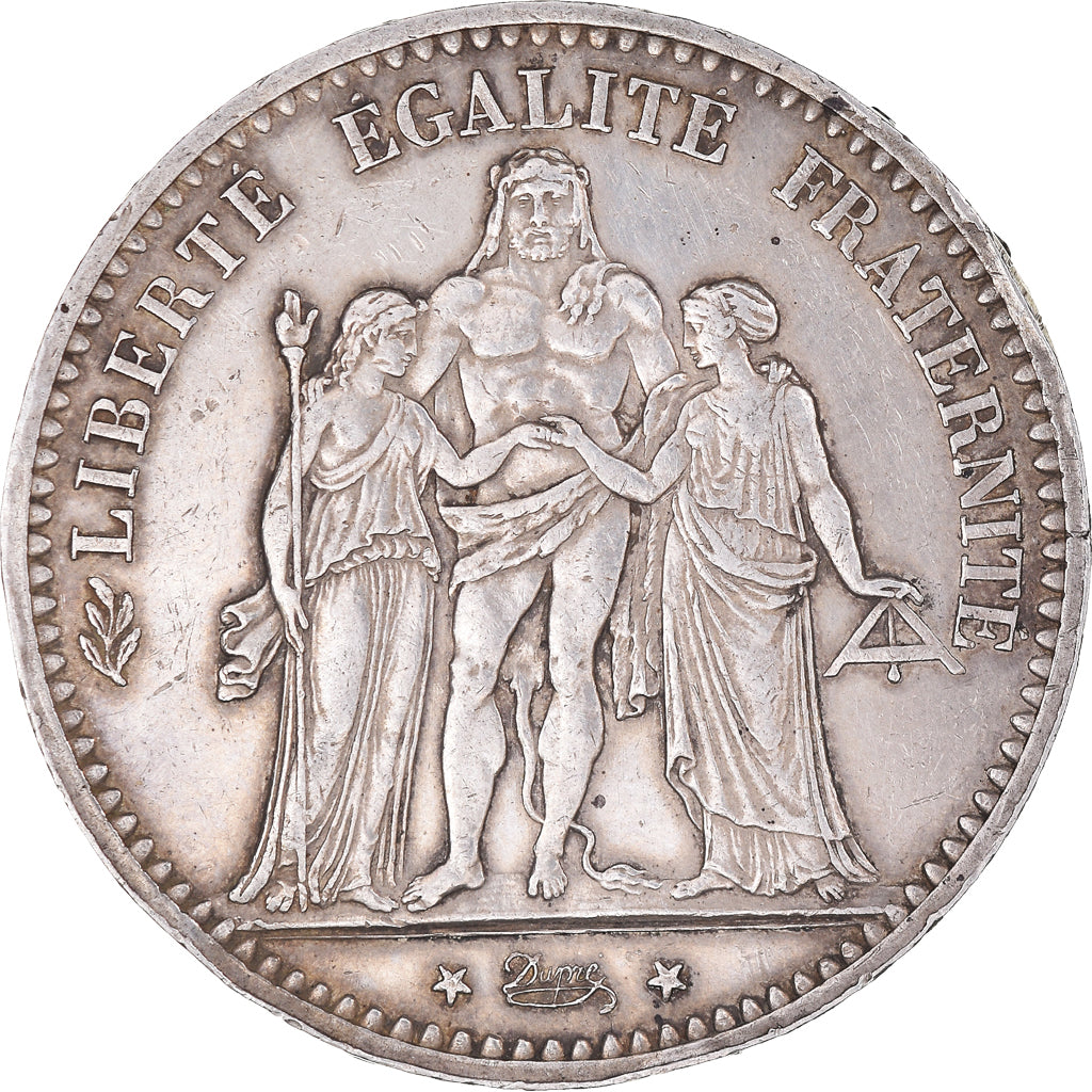 Coin, France, Hercule, 5 Francs, 1874, Paris, AU(50-53), Silver, KM:820.1