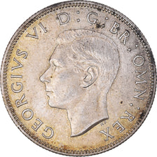 Monnaie, Grande-Bretagne, George VI, Florin, Two Shillings, 1944, TTB+, Argent