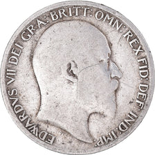 Monnaie, Grande-Bretagne, Edward VII, 6 Pence, 1907, TB+, Argent, KM:799