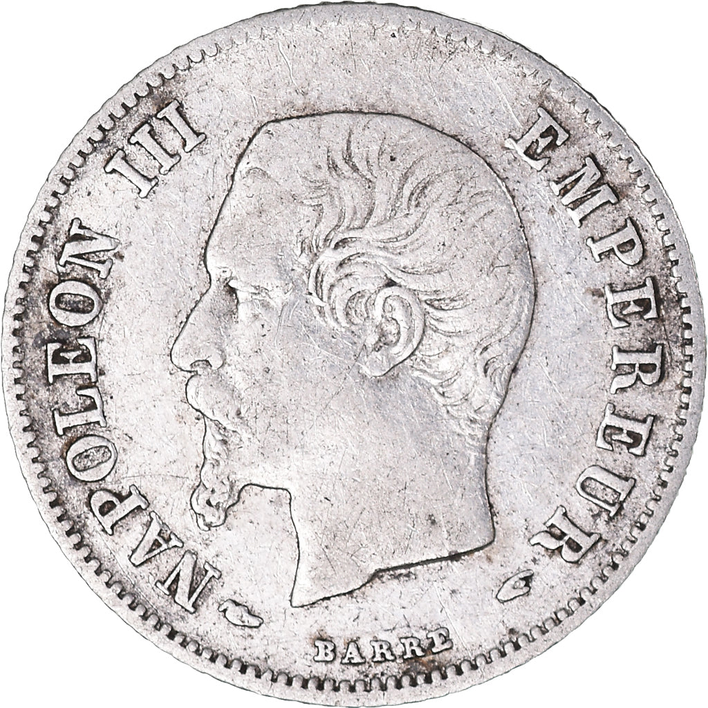 Munten, Frankrijk, Napoleon III, 20 Centimes, 1855, Paris, FR+, Zilver