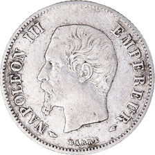 Moneta, Francia, Napoleon III, 20 Centimes, 1855, Paris, MB+, Argento, KM:778.1