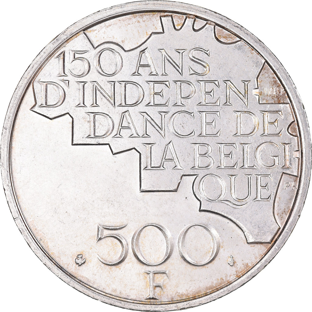 Monnaie, Belgique, 500 Francs, 500 Frank, 1980, Bruxelles, TTB+, Silver Clad